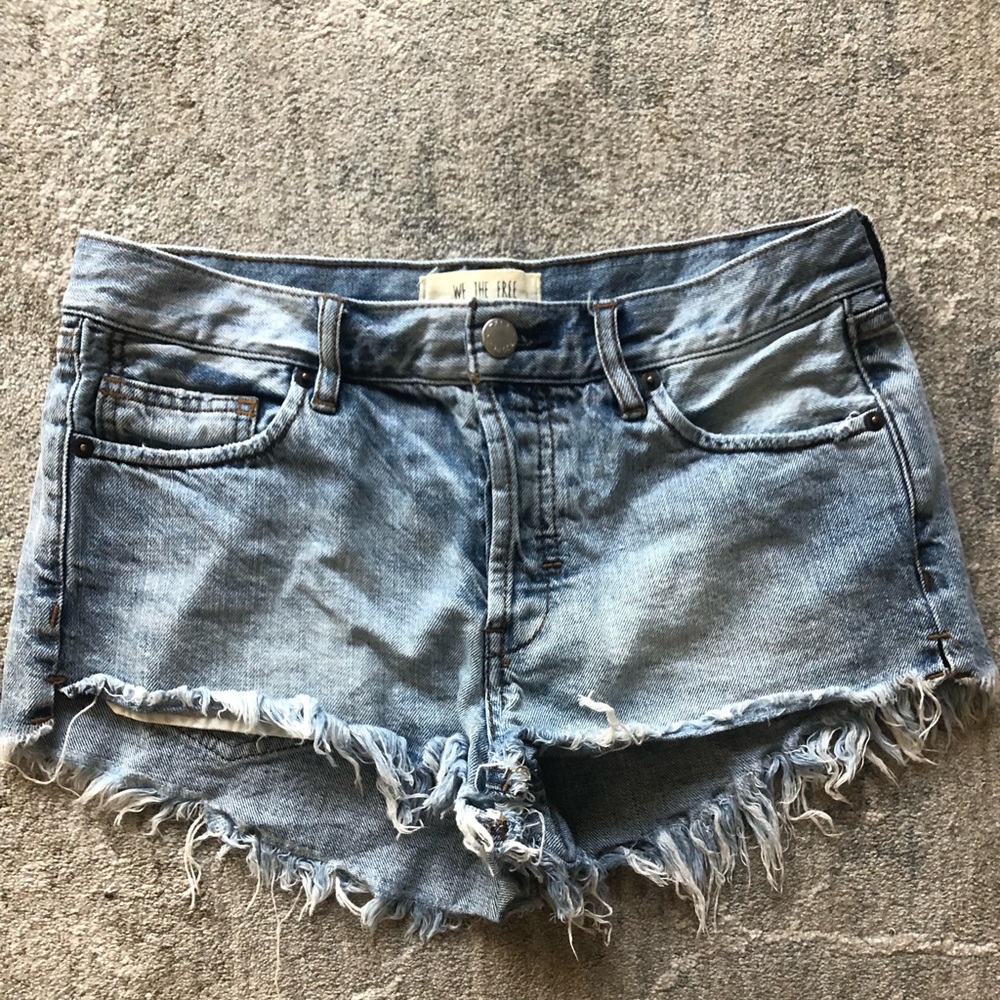 Free People Jean Shorts